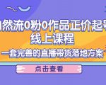 电商自然流0粉0作品正价起号线上课程:一套完善的直播带货落地方案-赚金金-技能学习分享