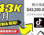 2022抖音国际版Tiktok赚钱项目:每天上传一个视频就轻松月入$43200-赚金金-技能学习分享