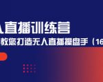 无人直播训练营:手把手教您打造无人直播操盘手(16节课时)-赚金金-技能学习分享