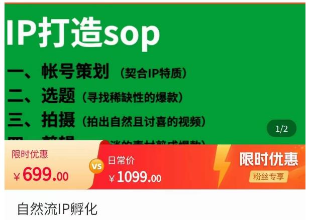瑶瑶·自然流IP孵化，系统掌握IP孵化全流程，也能学到选题，剪辑，账号运营经验-赚金金-技能学习分享