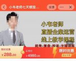 小韦老师7天螺直旋播带货运营教细学节版,7天螺旋正自价然流起号-赚金金-技能学习分享