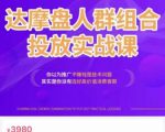 阿呆电商·达摩盘人群组合投放实战课，你以为推广不赚钱是技术问题，其实是你没有选好高价值消费客群-赚金金-技能学习分享
