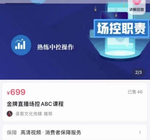 大果文化·金牌直播场控ABC课，复制直接间，场控如何带出百万级主播-赚金金-技能学习分享