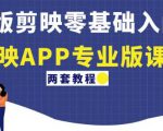 电脑版剪映零基础入门教程+剪映APP专业版课程(两套教程)-赚金金-技能学习分享