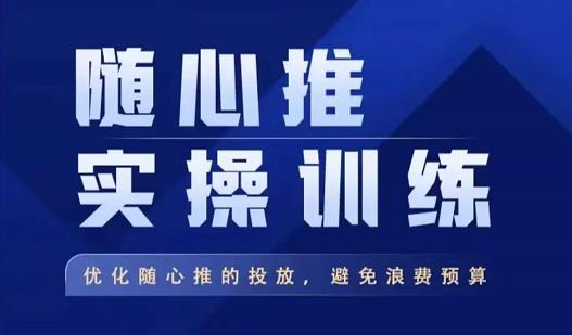 飞哥·随心推实操训练，优化随心推投放，避免浪费预算-赚金金-技能学习分享