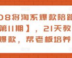 108将淘系爆款陪跑营【第11期】，21天教运营打爆款，帮老板培养运营-赚金金-技能学习分享