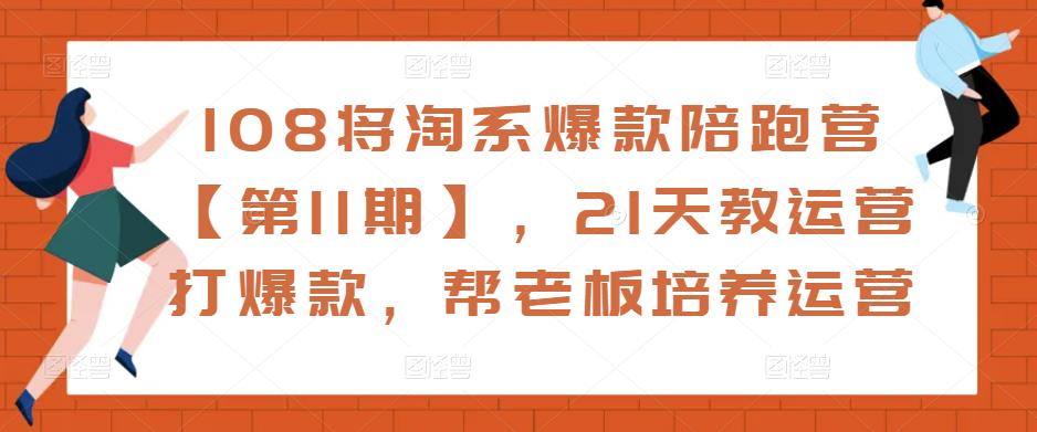 108将淘系爆款陪跑营【第11期】，21天教运营打爆款，帮老板培养运营-赚金金-技能学习分享