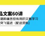 产品文案60讲:一次堪称痛苦但有用的文案学习助你突飞猛进(配送资料)-赚金金-技能学习分享