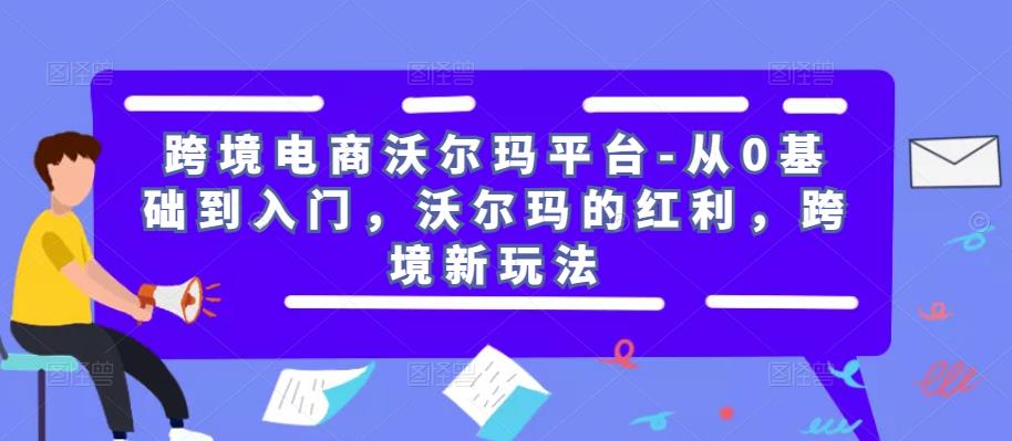 跨境电商沃尔玛平台-从0基础到入门，沃尔玛的红利，跨境新玩法-赚金金-技能学习分享