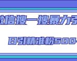 微信搜一搜引流全系列课程,日引精准粉500+(8节课)-赚金金-技能学习分享