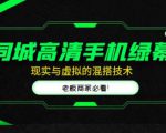 同城高清手机绿幕，直播间现实与虚拟的混搭技术，老板商家必看！-赚金金-技能学习分享