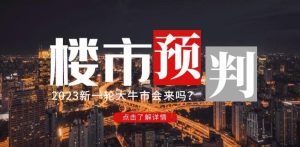 樱桃大房子2023楼市预判：新一轮大牛市会来吗？【付费文章】-赚金金-技能学习分享