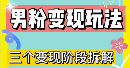 0-1快速了解男粉变现三种模式【4.0高阶玩法】直播挂课,蓝海玩法-赚金金-技能学习分享