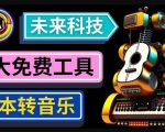 抢先体验未来Ai科技-文本转音乐工具,只需输入文字描述,即可创作歌曲和音乐-赚金金-技能学习分享