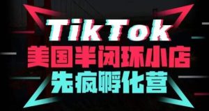 疯人院·TikTok美国半闭环小店孵化营,抢占TikTok美国蓝海市场,开店、运营、带货、投流全实操-赚金金-技能学习分享