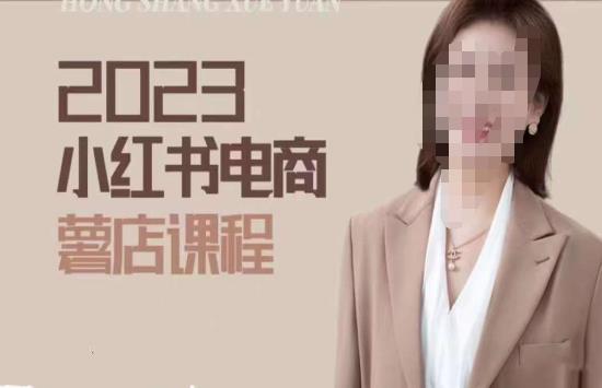 2023小红书电商课,新手小白从0~1玩转小红书薯店电商-赚金金-技能学习分享