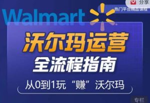 沃尔玛店铺前期运营从零到一最全指南,全面挖掘沃尔玛入门盲区,深度打造新手实操技巧-赚金金-技能学习分享