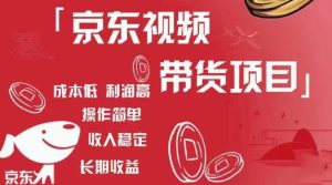 京东视频带货项目+图文带货种草,成本低,利润高,操作简单收入稳定-赚金金-技能学习分享