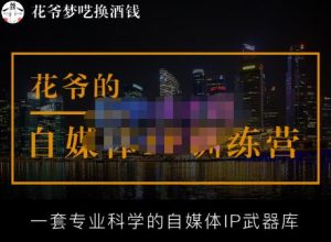 花爷的自媒体IP训练营【14期】,一套专业科学的自媒体IP武器库(更新2023年3月)-赚金金-技能学习分享