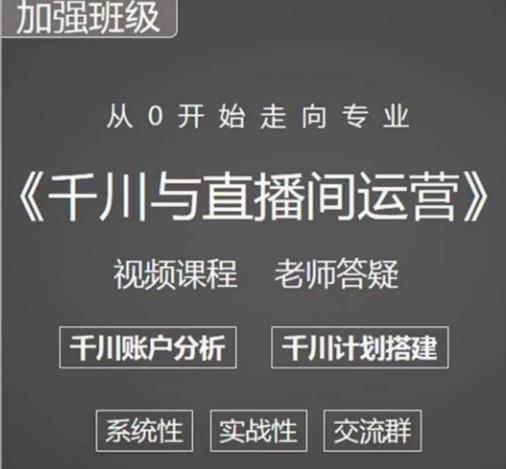 阳光哥·千川图文与直播间运营,从0开始走向专业,包含千川短视频图文、千川直播间、小店随心推-赚金金-技能学习分享