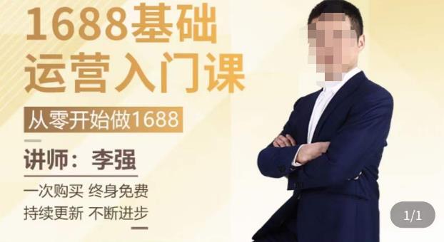 1688运营基础入门系统课,20课时带你系统性解析1688运营-赚金金-技能学习分享