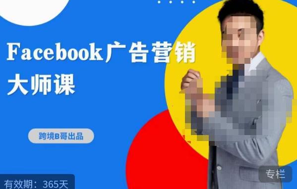 跨境b哥·2023Facebook广告营销大师课,挖掘广告商机,寻找精准客户-赚金金-技能学习分享