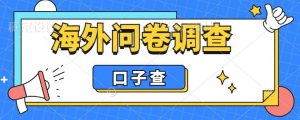 外面收费5000+海外问卷调查口子查项目,认真做单机一天200+【揭秘】-赚金金-技能学习分享
