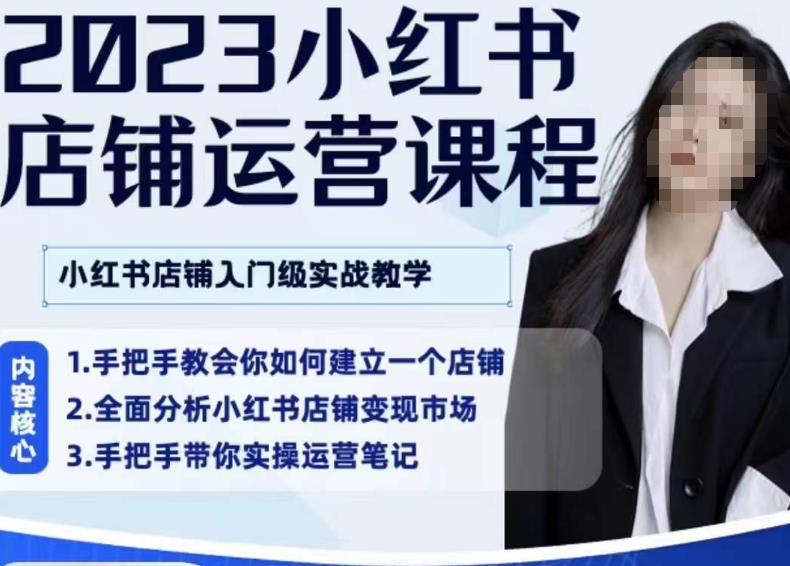 陶金金·2023小红书店铺运营课，小红书店铺入门实战教学-赚金金-技能学习分享