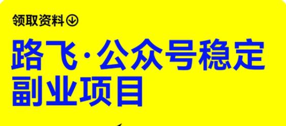 路飞·公众号稳定副业项目，你只要无脑去推广，粉丝和收入，自然就来了-赚金金-技能学习分享