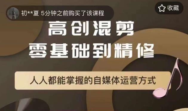 萌萌酱追剧高创混剪零基础到精通，人人都能掌握的自媒体运营方式-赚金金-技能学习分享
