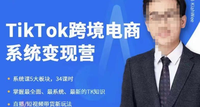 嘉伟5月新课《TiKToK跨境电商变现营》跨境电商系统传授TikTok玩法，从小白到高手，真正的电商实战课程-赚金金-技能学习分享