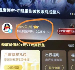 外面收费88撸腾讯会员2年,号称百分百成功,具体自测【操作教程】-赚金金-技能学习分享