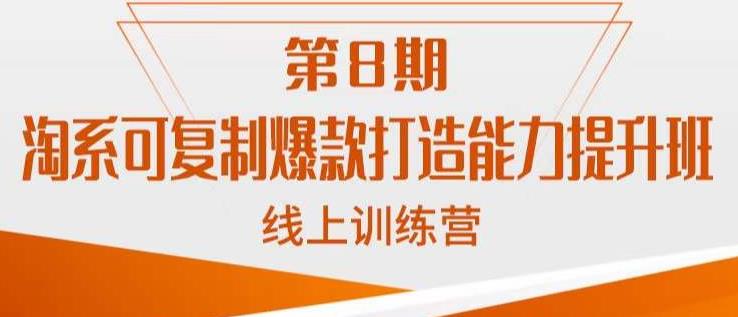 淘系可复制爆款打造能力提升班，这是一套可复制的打爆款标准化流程-赚金金-技能学习分享