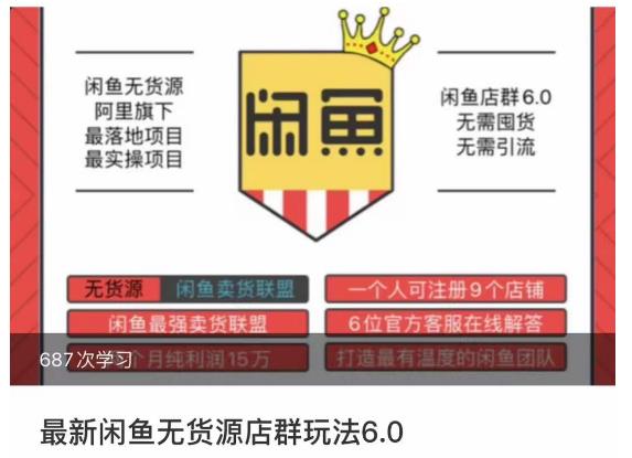 闲鱼无货源店群玩法6.0，无需囤货，无需引流，两个月盈利18W的核心秘籍，所有细节一清二楚-赚金金-技能学习分享
