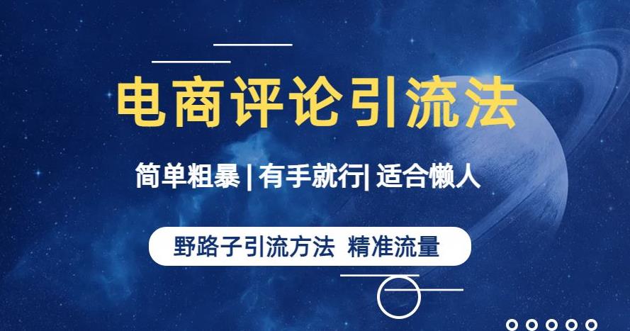 简单粗暴野路子引流-电商平台评论引流大法，适合懒人有手就行【揭秘】-赚金金-技能学习分享