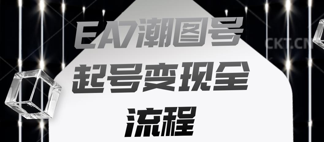 EA7潮图号起号变现全流程，快速起号飞速涨粉【揭秘】-赚金金-技能学习分享