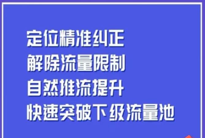 同城账号付费投放运营优化提升，​定位精准纠正，解除流量限制，自然推流提升，极速突破下级流量池-赚金金-技能学习分享