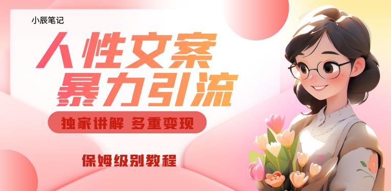 独家人性文案玩法，暴力引流多重变现，保姆级教程【揭秘】-赚金金-技能学习分享