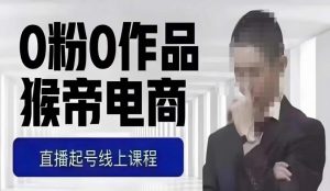 猴帝最新1600线上课,0粉起号实操教学,自然流量天花板,7-8月9节,20+小时-赚金金-技能学习分享