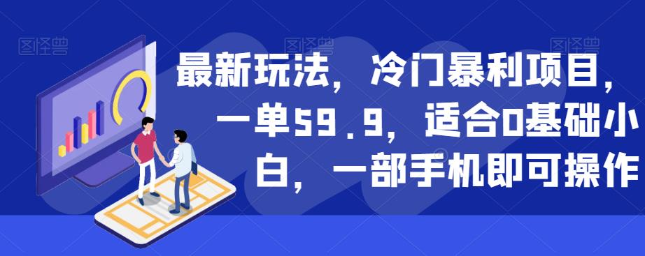 最新玩法，冷门暴利项目，一单59.9，适合0基础小白，一部手机即可操作【揭秘】-赚金金-技能学习分享