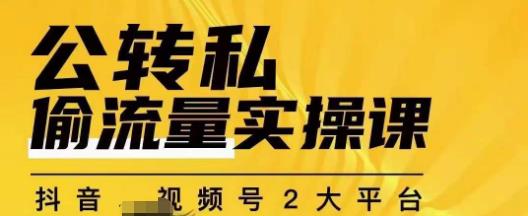 群响公转私偷流量实操课，致力于拥有更多自持，持续，稳定，精准的私域流量！-赚金金-技能学习分享