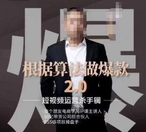 源哥《根据算法做爆款2.0》快速起号的秘籍,短视频运营杀手锏-赚金金-技能学习分享