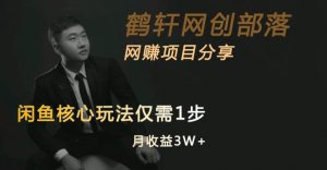 闲鱼核心玩法不卖货也能1年变现20W,玩法简单-赚金金-技能学习分享