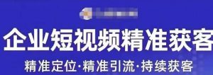 许茹冰·短视频运营精准获客,专为企业打造短视频自媒体账号-赚金金-技能学习分享