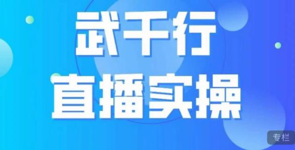武千行直播实操课，账号定位、带货账号搭建、选品等-赚金金-技能学习分享
