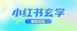小红书玄学项目,直接上手操作,日入500【揭秘】-赚金金-技能学习分享