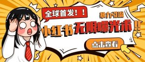 全网首发-小红书无限曝光术pro版全领域粉丝精准拿下-赚金金-技能学习分享