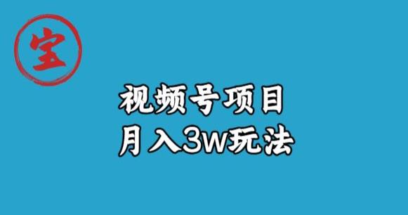 宝哥视频号无货源带货视频月入3w，详细复盘拆解-赚金金-技能学习分享