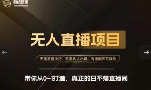 前线玩家快手无人直播带货课,带你从0-1打造,真正的日不落直播间-赚金金-技能学习分享