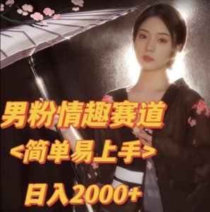 全网网首发!日入2000+最新版本男粉情趣私欲变现项目【揭秘】-赚金金-技能学习分享